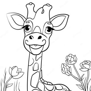 Realistic Giraffe Coloring Page 119525-54463