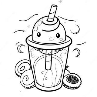 Oreo Milkshake Coloring Page 119553 54490