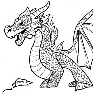 Cool Fire Dragon Coloring Pages