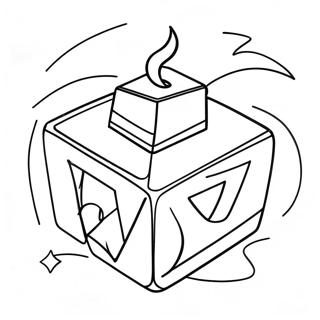 Dreidel Hanukkah Coloring Page 119679-54584