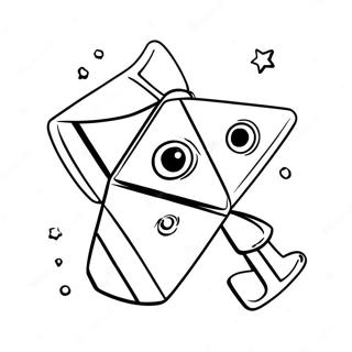 Colorful Dreidel With Stars Coloring Page 119680 54590