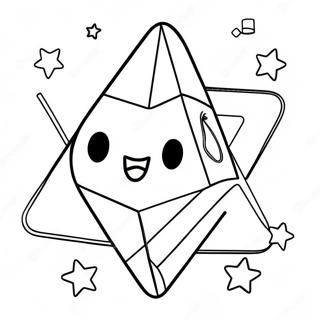 Colorful Dreidel With Stars Coloring Page 119680 54591