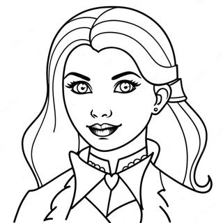 Girl Vampire Coloring Pages