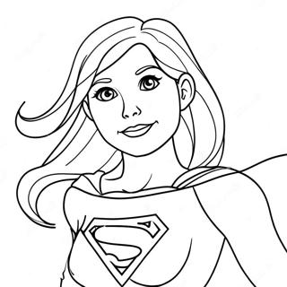 Supergirl Coloring Pages