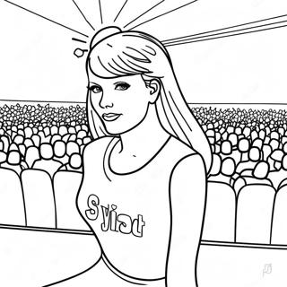 Colorful Taylor Swift Concert Scene Coloring Page 119887-54752