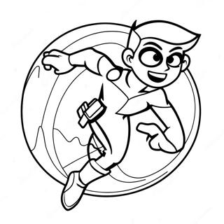 Danny Phantom In Action Coloring Page 119913-54772