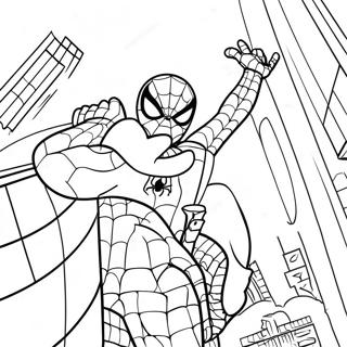 Friendly Neighborhood Spider Man Coloring Page 119941-54799