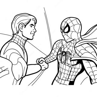 Spider Man Vs Villain Coloring Page 119942-54801