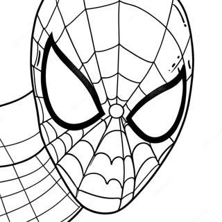 Spiderman Face Coloring Page 120094-54907