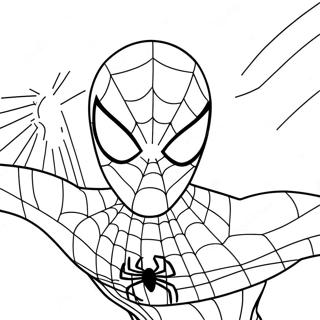 Heroic Spiderman Face Coloring Page 120096-54914