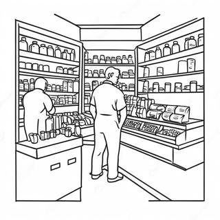 Pharmacy Coloring Pages