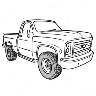 Lifted Chevy Truck Coloring Pages