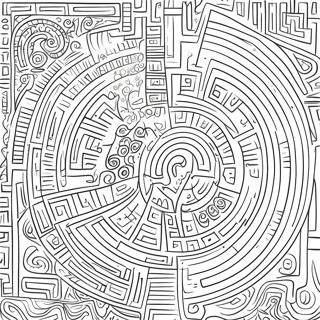 Intricate Labyrinth Coloring Page 120248-55031