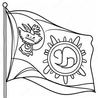 Kansas State Flag Coloring Page 120274 55053