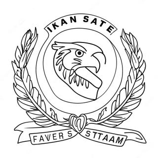 Kansas State Flag Coloring Page 120274 55054