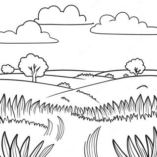 Kansas Prairie Landscape Coloring Page 120276 55062