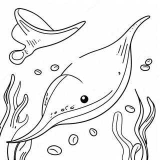 Stingray Coloring Page 120425-55166