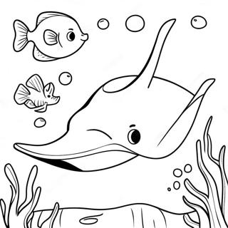 Stingray Coloring Page 120425-55168