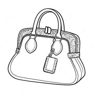 Purse Coloring Pages