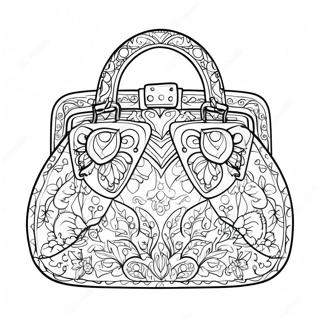Fancy Designer Purse Coloring Page 120454-55204