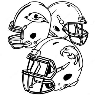 Nfl Helmets Coloring Pages