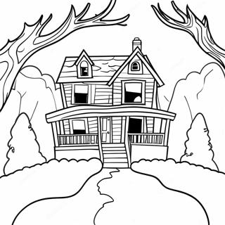 Monster House Coloring Page 120578-55285