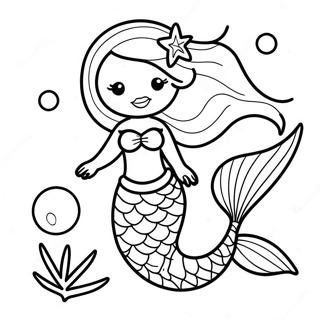 Black Mermaid Coloring Page 120603-55307