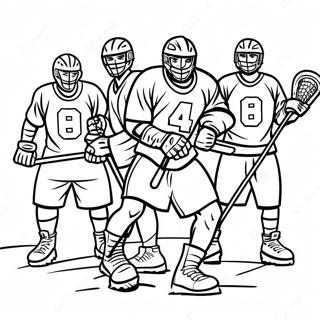 Dynamic Lacrosse Team Coloring Page 120632-55337