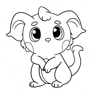 Cute Doma Character Coloring Page 120707 55392