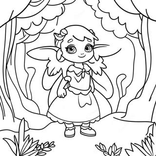 Doma In A Magical Forest Coloring Page 120709 55397