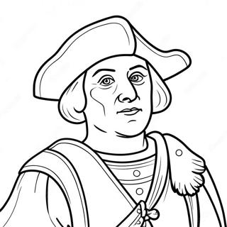 Exploratory Christopher Columbus Coloring Page 120914-55747