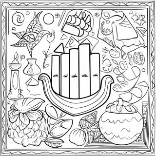 Palestinian Heritage Symbols Coloring Page 120992-55811