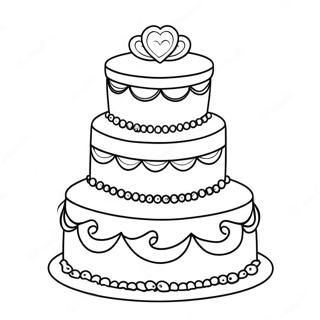 Wedding Cake Coloring Page 121013-55627