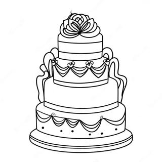 Wedding Cake Coloring Page 121013-55628