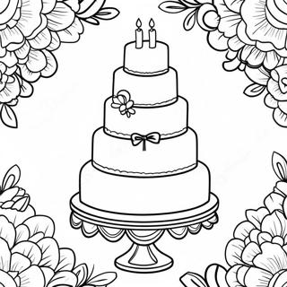 Wedding Cake Coloring Page 121013-55814