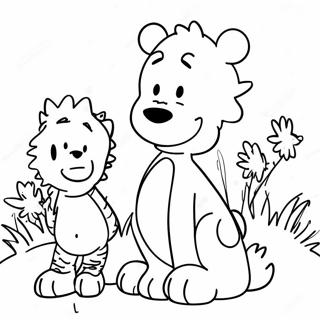 Funny Calvin And Hobbes Coloring Page 121040 55844