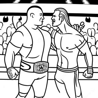 Wwe Championship Match Coloring Page 121065-55858