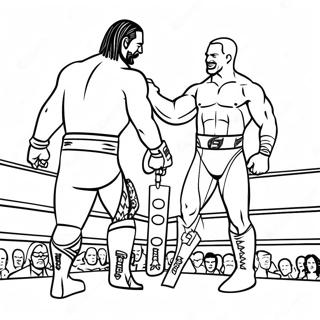 Wwe Championship Match Coloring Page 121065-55859