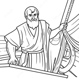 Apostle Paul On A Ship Coloring Page 121093 55885