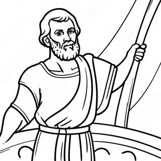 Apostle Paul On A Ship Coloring Page 121093 55887
