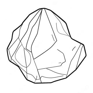 Sparkling Quartz Rock Coloring Page 121117-55902