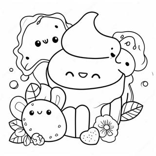 Cute Dessert Coloring Page 121140-55914