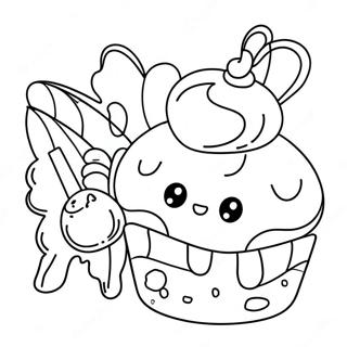 Cute Dessert Coloring Page 121140-55915