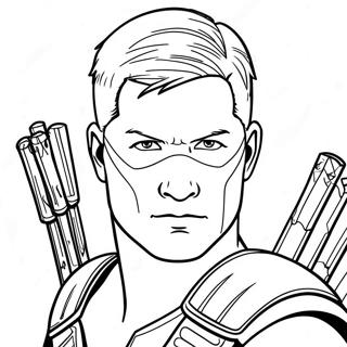 Hawkeye Coloring Pages