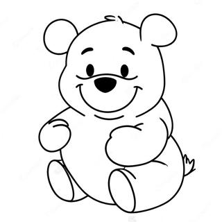 Winnie The Pooh With A Big Heart Coloring Page 121270-56000