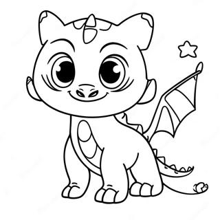 Night Fury With Sparkling Eyes Coloring Page 121323-56043