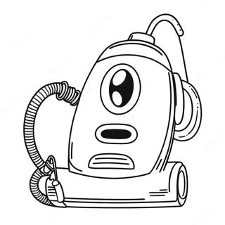 Funny Vacuum Cleaner Coloring Page 121530-56197