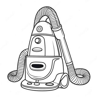 Funny Vacuum Cleaner Coloring Page 121530-56198