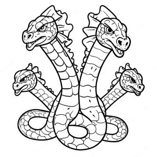 Fierce Hydra Coloring Page 121582-56245