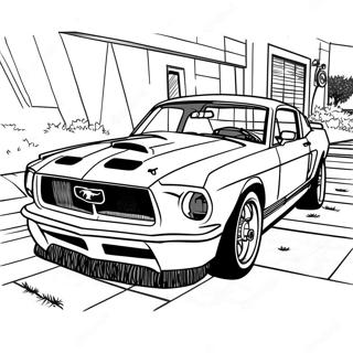 Ford Mustang Gt Coloring Page 121608-56268